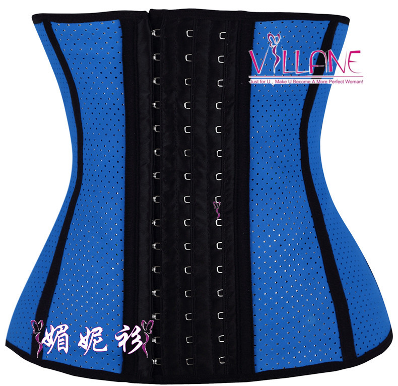 Court exercise waist support of corsets postpartum belly in the rubber belt mesh breathable garment