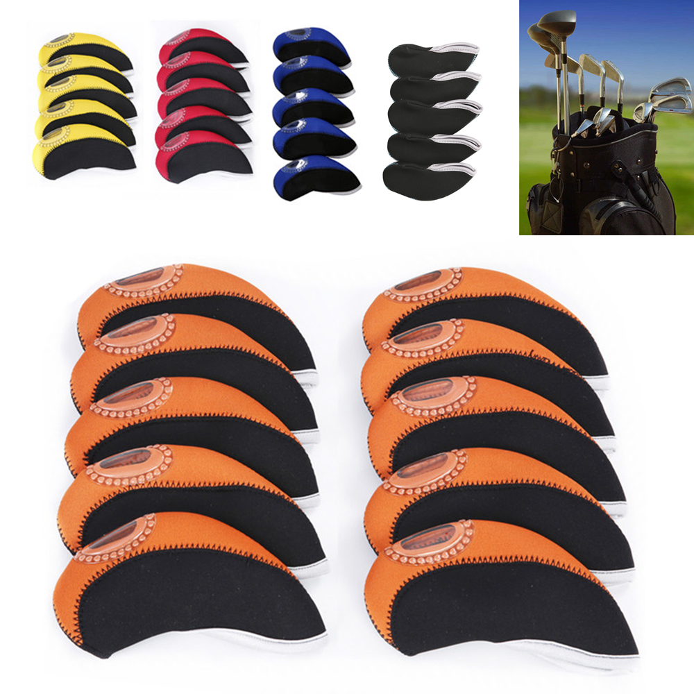 SCIROCC คู่ที่ทนทานสี Cue Headcovers มืออาชีพกีฬา Cue ฝาครอบคลับอุปกรณ์กอล์ฟที่หุ้มหัวไม้กอล์ฟ