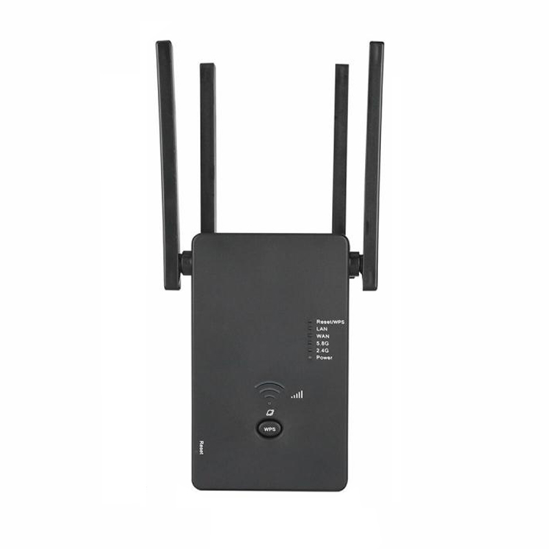 ตัวขยายสัญญาณ wifi AC1200 Wireless WiFi Repeater 5.8G ตัวดูดสัญญาณ wifi ตัวขยายสัญญาณ ให้ครอบคลุมพื้นที่ กระจายสัญญาณ ขยายสัญญาณไวไฟ 5.8G wifi Dual Band Wireless Range Exten