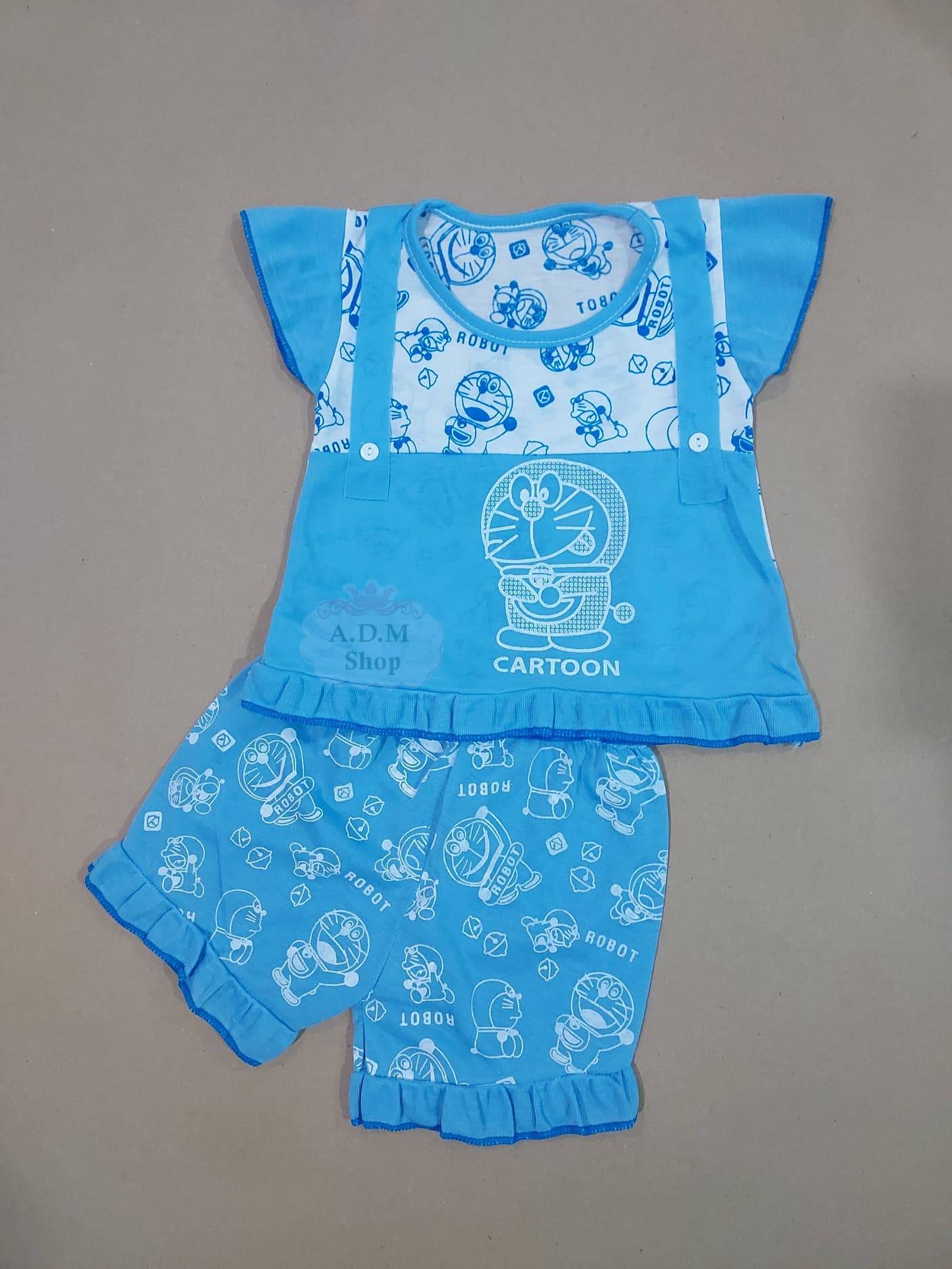 เสื้อผ้าเด็ก ชุดเด็กหญิง ลายการ์ตูน ไซส์ S อายุ 2 เดือน - 1 ขวบ