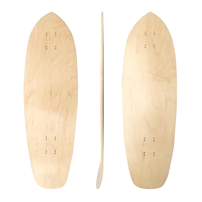 แผ่นเปล่า Surfskate ขนาด 32x10 นิ้ว RareAnt Deck ของแท้ เมเปิ้ลคุณภาพ 7 ชั้น ทรงหางปลา มีคอนครีต