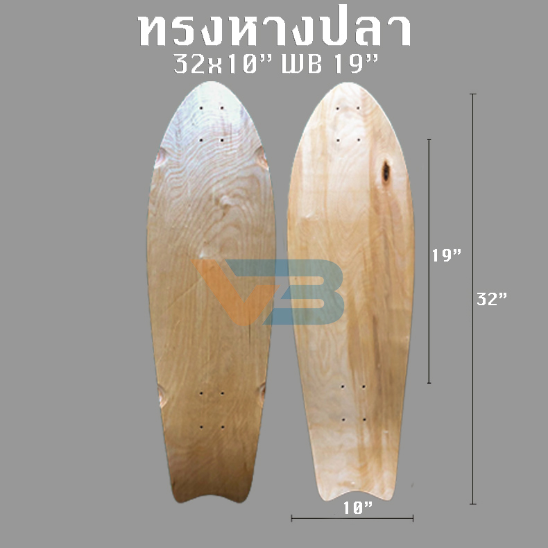 READY !!! 83*26CM LAND SURF SKATE BOARD DECK DIY สเก็ตบอร์ดขนาด 32 . 5x10 นิ้ว