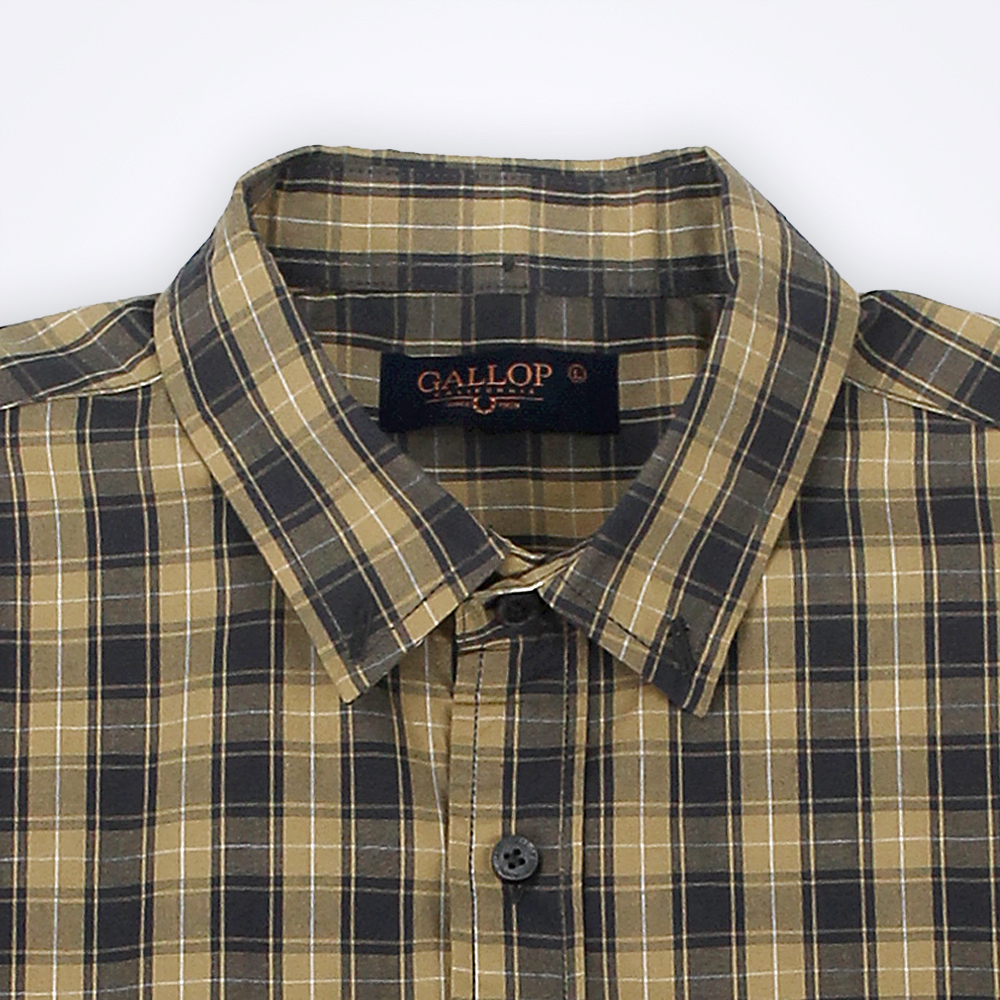 GALLOP : CASUAL SHIRT / เสื้อเชิ๊ตลายสก็อตแขนสั้น / GW9009-11 มี 3สี / ราคาปรกติ 1290.-