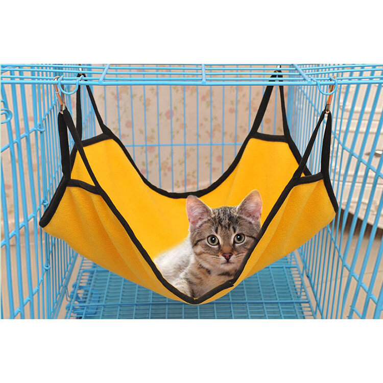 YUANTA เปลแมว ผ้านิ่ม สำหรับแขวนไว้ในกรง สำหรับนำแมวไปฝากเลี้ยง เปลแมว สำหรับแขวนไว้ในกรง สำหรับนำแมวไปฝากเลี้ยง เปลแมว Cat hammock