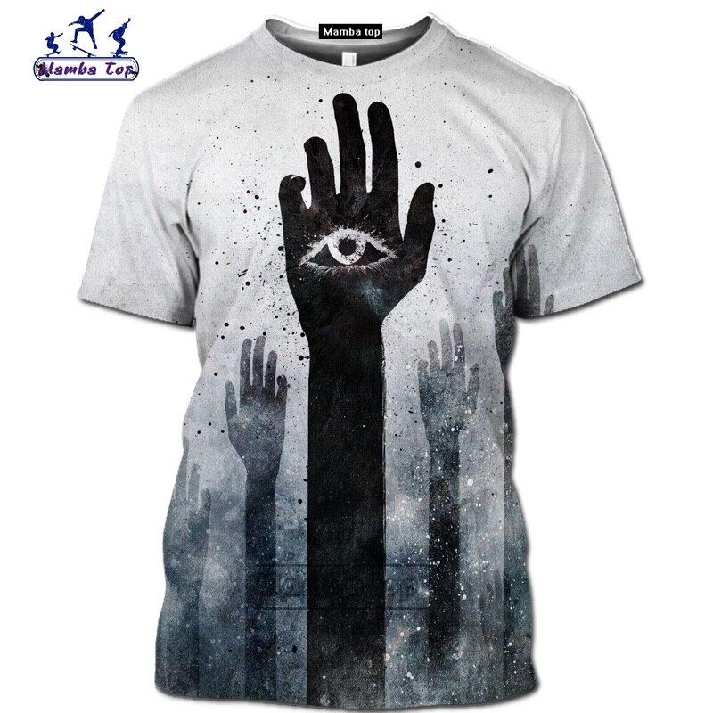 Mamba top Egypt Horus eye shirt fashion funny mens T-Shirt 3D Anime sacred Wedjat Eye tee O-neck summer Short sleeve streetwear (1)