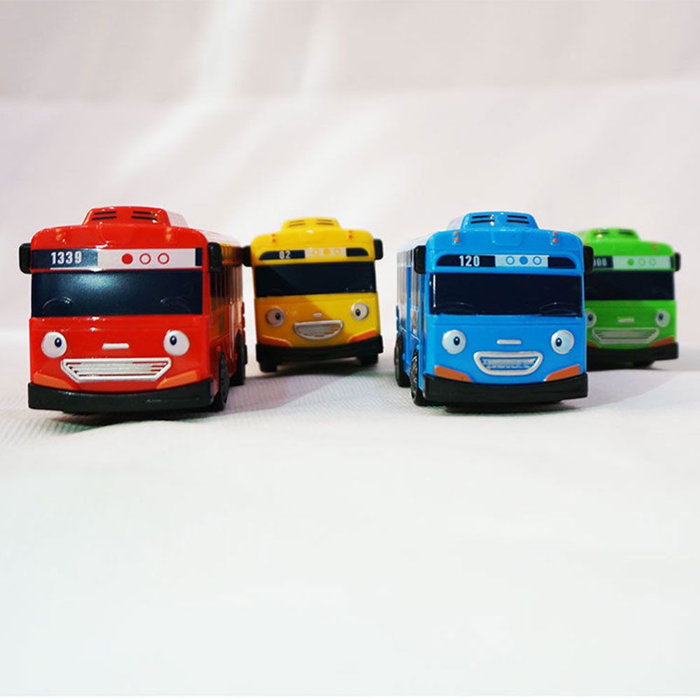 9QSS Nhựa Giáo dục trẻ em Quà tặng Sinh nhật Đồ chơi Xe buýt TAYO Xe buýt