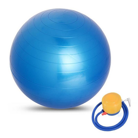 LuckyWd ลูกบอลโยคะ ขนาด 75cm หนาพิเศษ (แถมฟรีอุปกรณ์สูบลม) รองรับน้ำหนักผู้เล่นได้มากกว่า 100 กิโลกรัม ผลิตจาก PVC คุณภาพสูง ลูกบอลฟิตเนส Yoga Ball Exercise Ball บอลฟิตเนสการออกกำลังกาย บอลโยคะ ออกกำลังกายหน้าท้อง