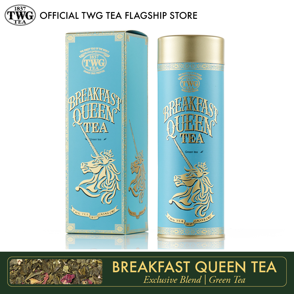 TWG Tea | Breakfast Queen Tea | Green Tea Blend l Haute Couture Tea Tin Gift 100g / ชา ทีดับเบิ้ลยูจี ชาเขียว เบรคฟาสต์ ควีน ที บรรจุ 100 กรัม ราคา 1,588 บาท*ส่งฟรี