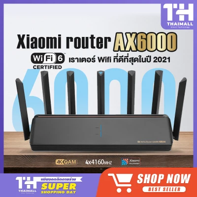 Xiaomi Router AX3000 / AX6000 AIoT WiFi 6/4K QAM เราเตอร์ เร้าเตอร์ไวไฟ เราเตอร์อินเตอร์เน็ต เร้าเตอร์รับสัญญาณ รับส่งข้อมูลเร็วถึง 6000Mbps (2)