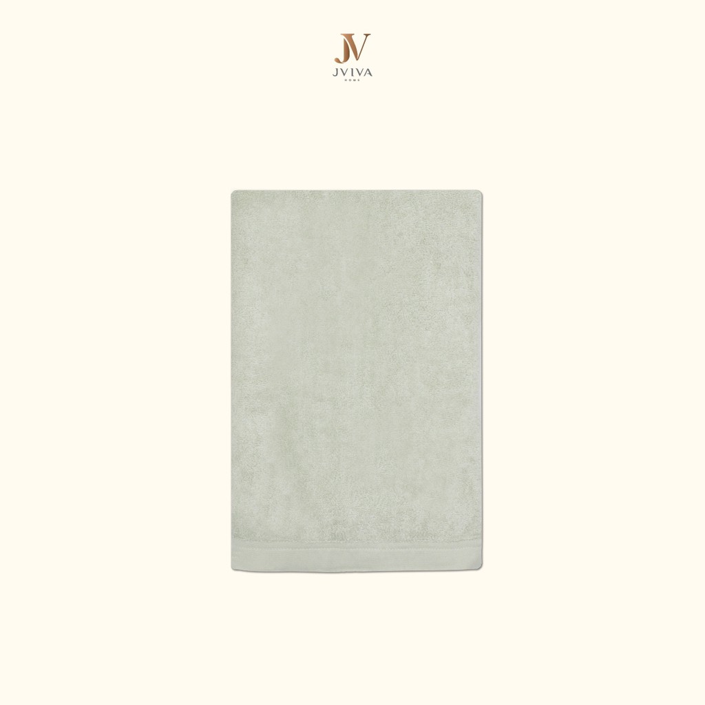 Jviva - ผ้าขนหนูใยไผ่100% (Natural Bamboo Towel) เช็ดผม (15x30 นิ้ว)