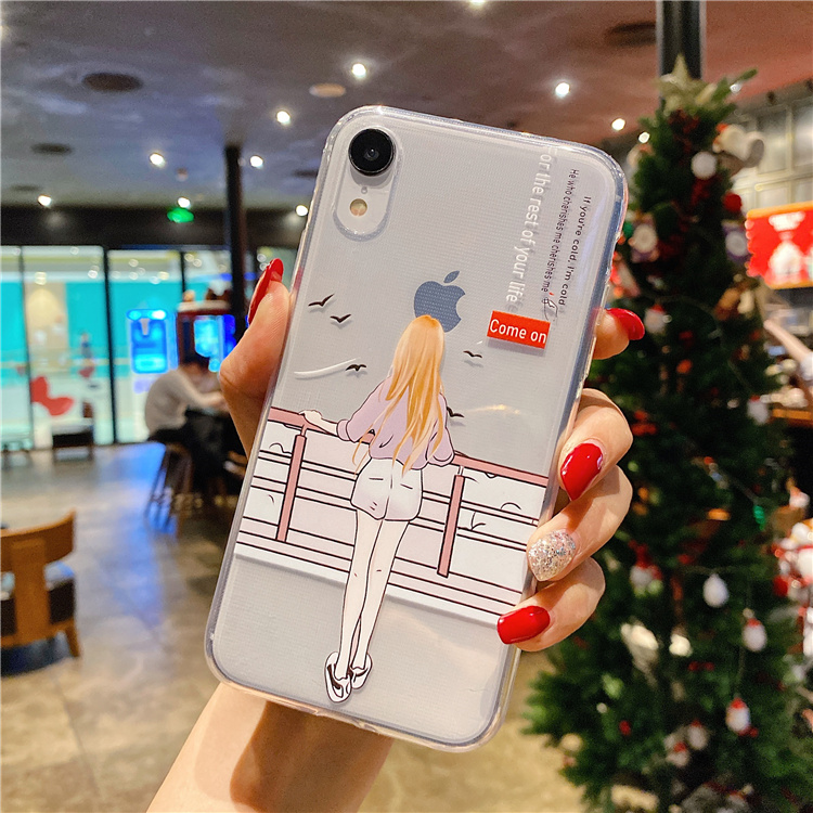 เคสซิลิโคนสำหรับโทรศัพท์รุ่น TPU iPhone 11 6 / 6s / 7 / 8 / 6 plus / 6s plus /7 plus / 8 plus / X / Xs / Xr / Xs Max / iphone 12 / 12 mini / 12 Pro Max#869