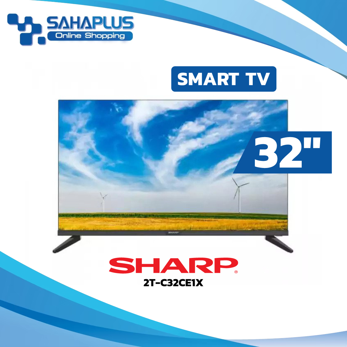 Smart Tv Hd Sharp ทีวี 32 นิ้ว รุ่น 2t C32ce1x รับประก 5394