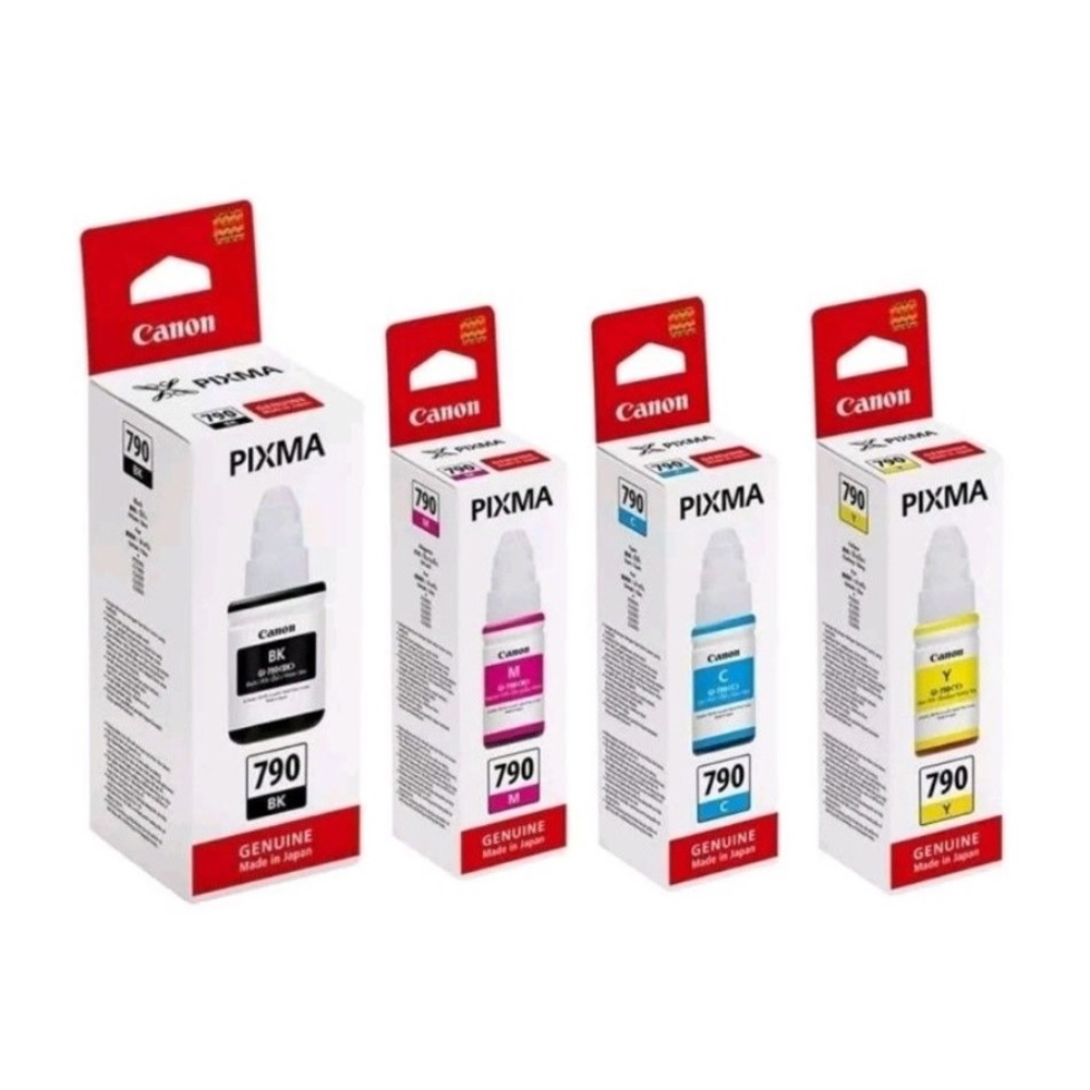 Canon GI-790 Ink Original ink Bottel ( BK,C,Y,M) FOR G1000 G2000 G3000 ราคา 249 บาท*ส่งฟรี