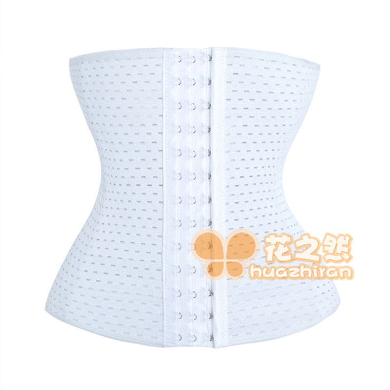 Cross-border hollow out belly in with breathable body-hugging waist elastic rubber sealing belt body garment super elasticity