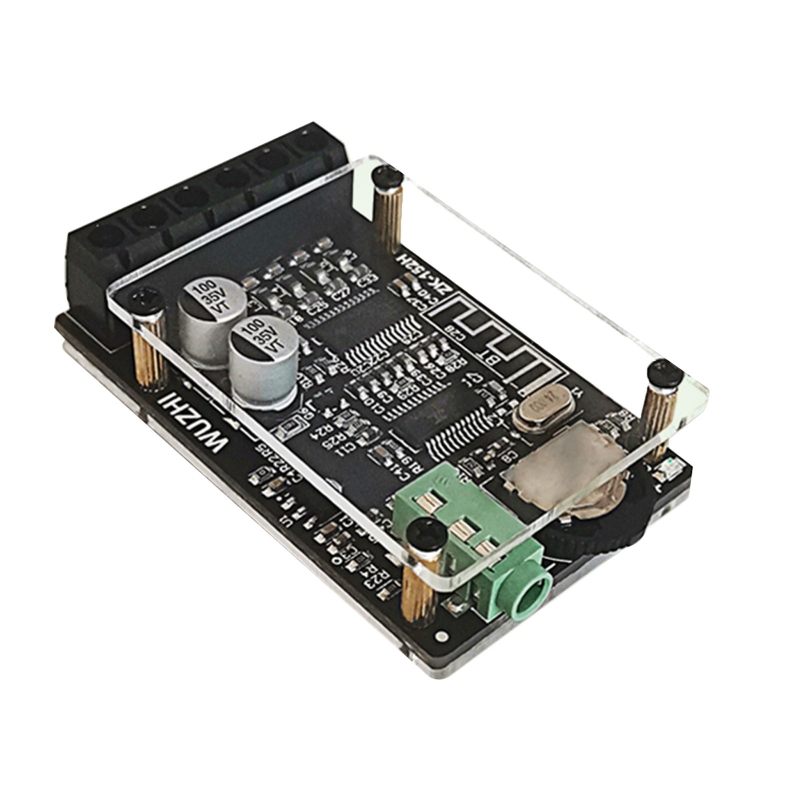 Mô-đun bảng mạch khuếch đại công suất kỹ thuật số bluetooth 5.0 2x15w bộ khuếch đại kỹ thuật số mini âm thanh nổi hai kênh, hỗ trợ aux đầu vào