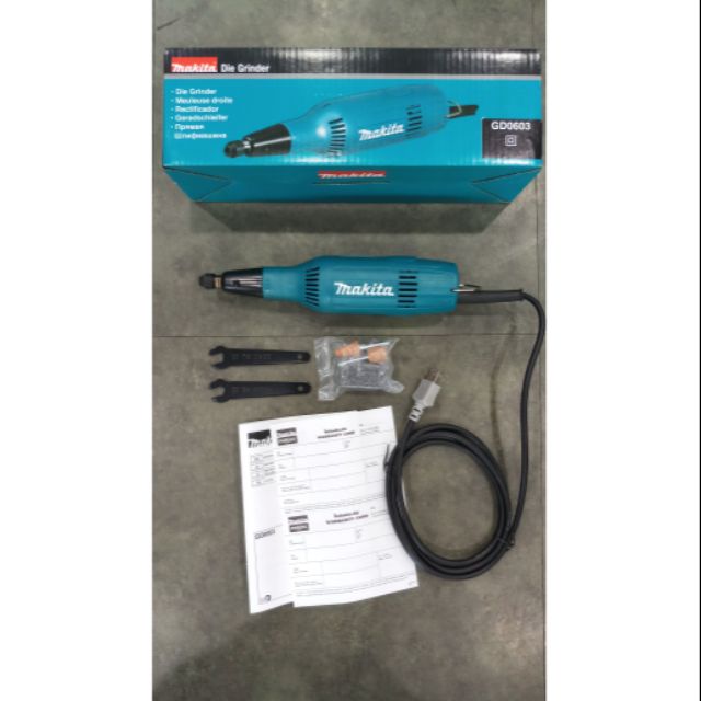 เครื่องมือช่างและอุปกรณ์ปรับปรุงบ้าน เจียรคอยาว Makita รุ่น GD0603 แท้ จับแกน 6 มิล