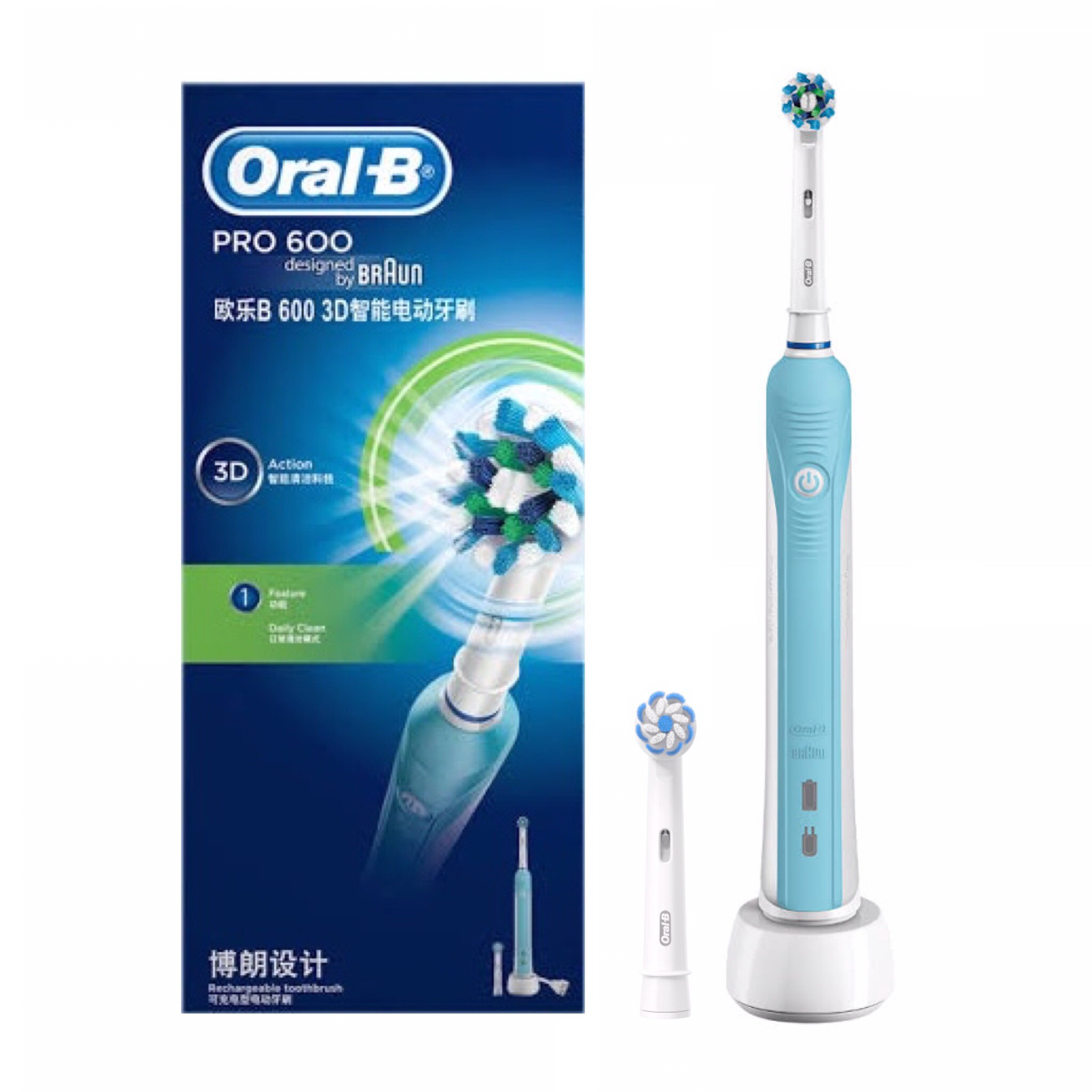 ออรัลบี โปร 600 แปรงสีฟันไฟฟ้า Oral-B Pro 600