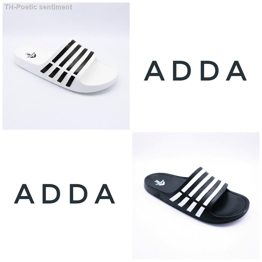 (ค่าส่ง28บาท) รองเท้า ADDA 55R01 ดำ ขาว รองเท้าแตะแบบสวม