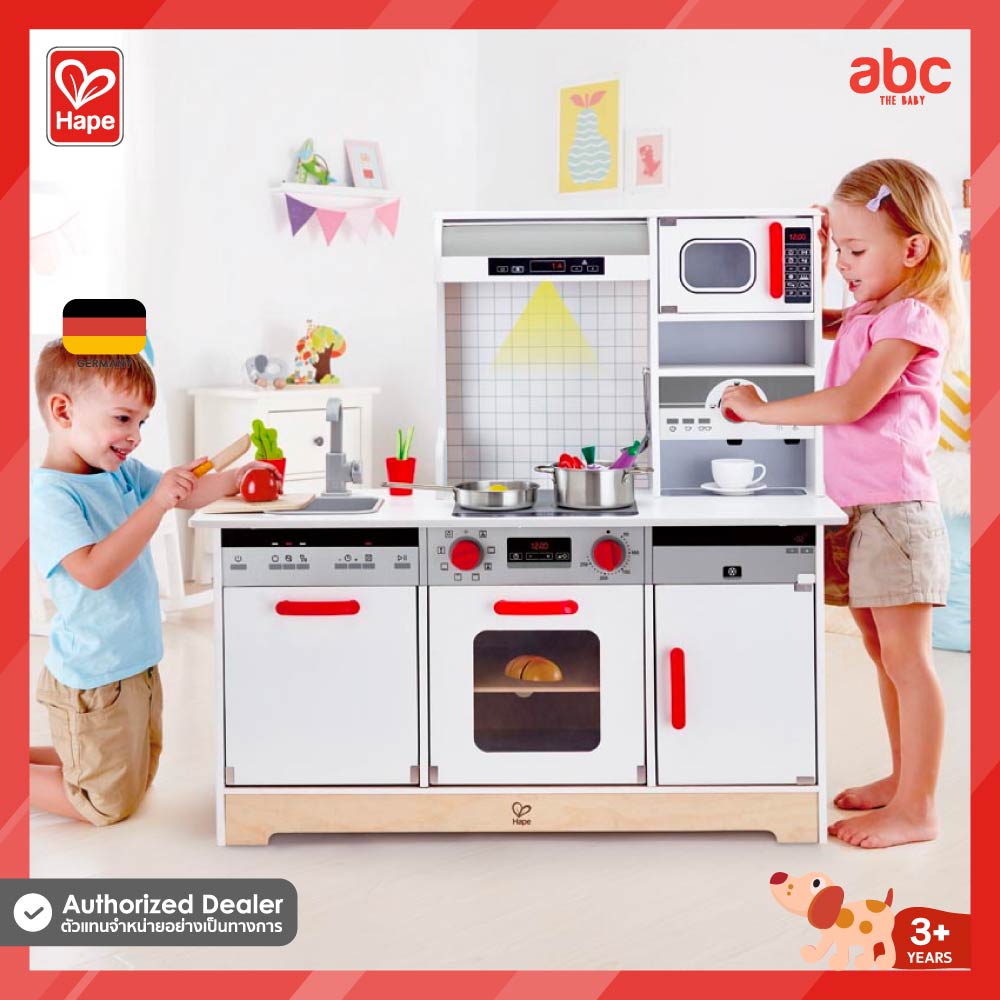โมเดลฟิกเกอร์ อาร์ตทอย กล่องสุ่มของสะสม ของเล่นและโมเดลสะสม Hape All-in-1 Kitchen 3Y+