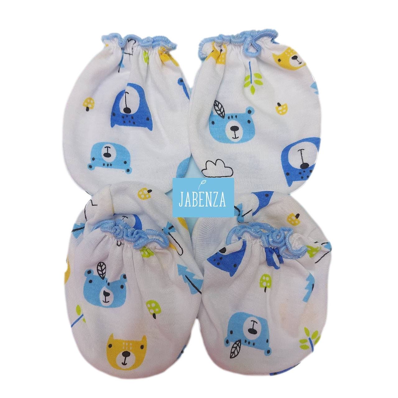 JABENZA เซ็ท ถุงมือ + ถุงเท้า เด็กแรกเกิด Newborn Gloves and Socks Set