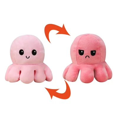 [Average]Reversible Flip octopus ของขวัญเด็ก พลิกกลับด้านปลาหมึก พลิกกลับด้านปลาหมึก ตุ๊กตาสัตว์น่ารัก Children Gifts Doll (9)