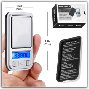 สินค้า Mini Digital Pocket Scale 200g 0.01g Precision Weight Meas for Kitchen Jewellery Pharmacy Gold Tare Weighing
