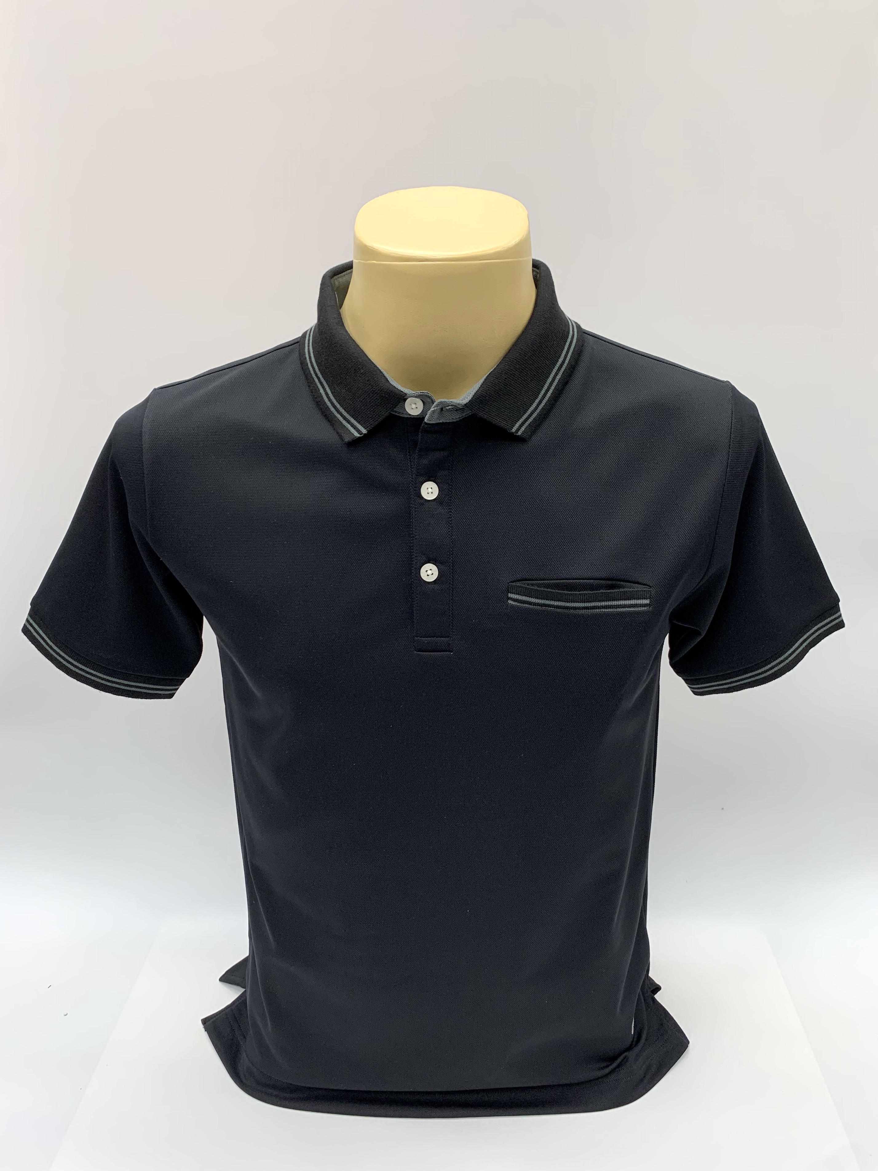 เสื้อคอโปโลแขนสั้น ผ้าดรายเทค (Dry Technology) มีกระเป๋าที่อกยี่ห้อ C59 AIR # 084 เสื้อคอปก เสื้อผู้ชาย เสื้อมีปก เสื้อสีพื้น เสื้อโปโล Kingberry Shop