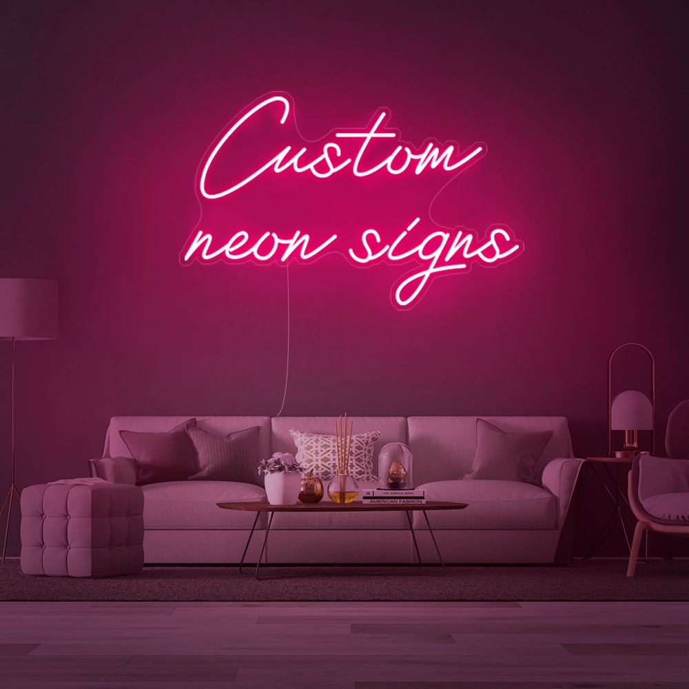 custom neon wall lights