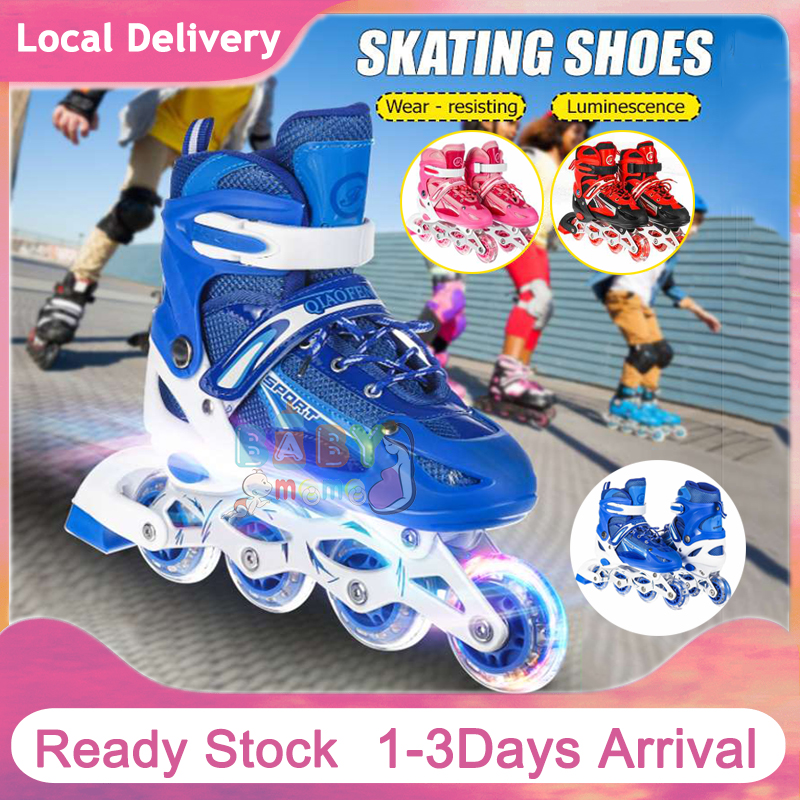 รองเท้าสเก็ต โรลเลอร์เบลด Roller Blade Skate รองเท้าอินไลน์สเก็ต สำหรับเด็ก ผู้ใหญ่ วัยรุ่น ล้อมีไฟ ไซส์ S M L   รองเท้าสเก็ตสำหรับเด็ก รองเท้าสเก็ตผู้ใหญ่ MY179