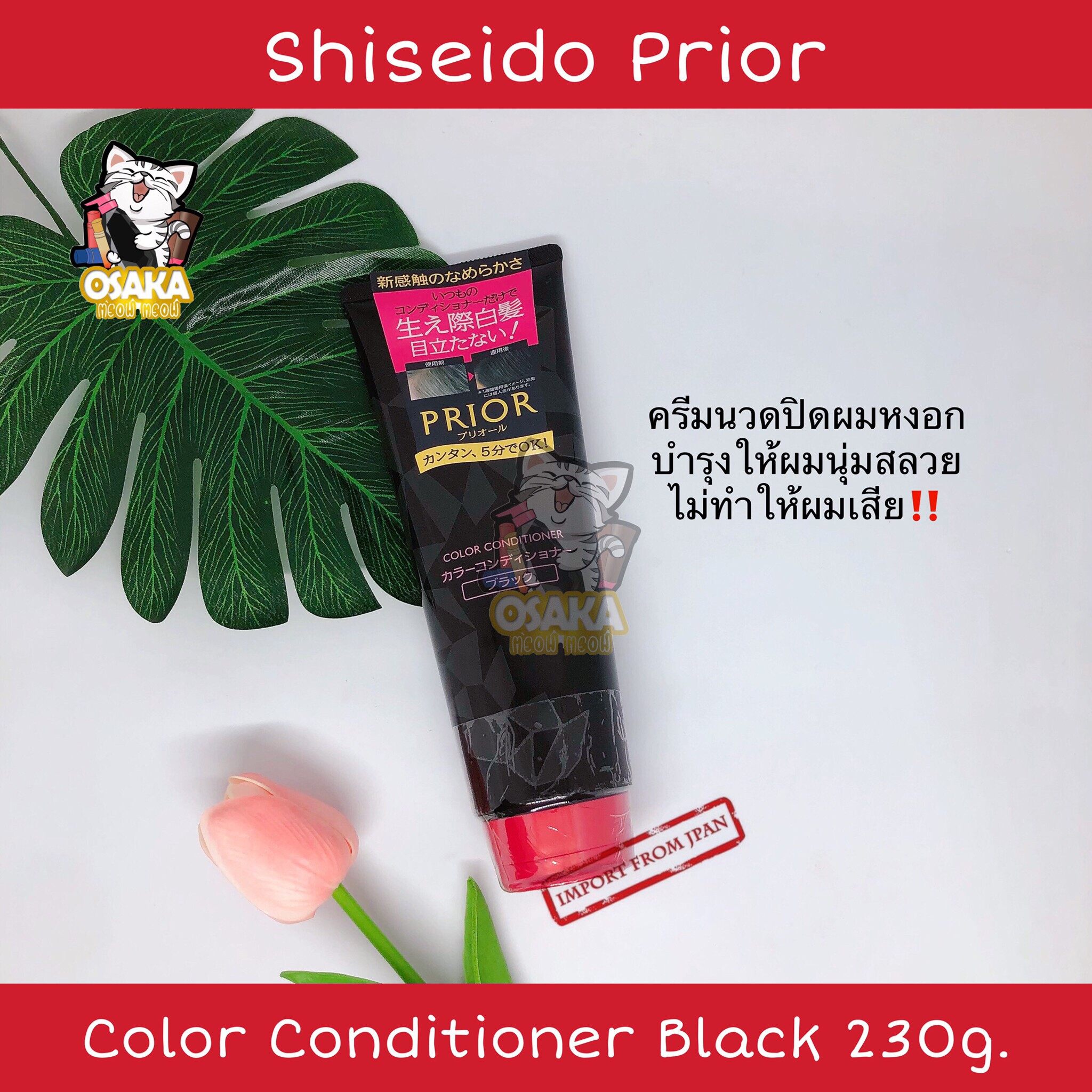 [พร้อมส่ง] Shiseido Prior Color Conditioner ครีมนวดเปลี่ยนสีผมสูตรอ่อนโยน