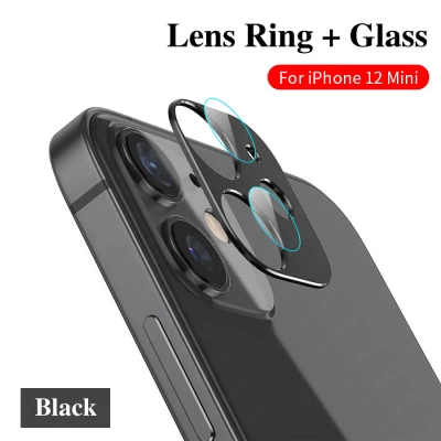 2 in 1 Back Camera Lens Tempered Glass For iPhone 12 Pro Max Metal Case Camera Protector For iPhone 12 Pro Mini Case Cover (3)