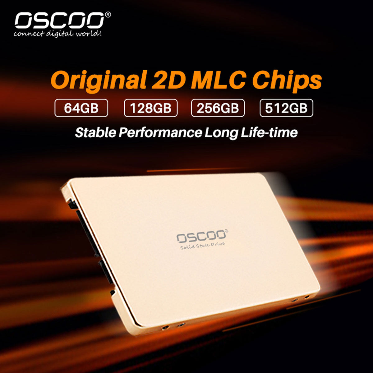 Oscoo 2.5 ssd SATA3 Ổ đĩa cứng SSD 128GB 256GB 512GB HD Ổ cứng SSD Ổ đĩa