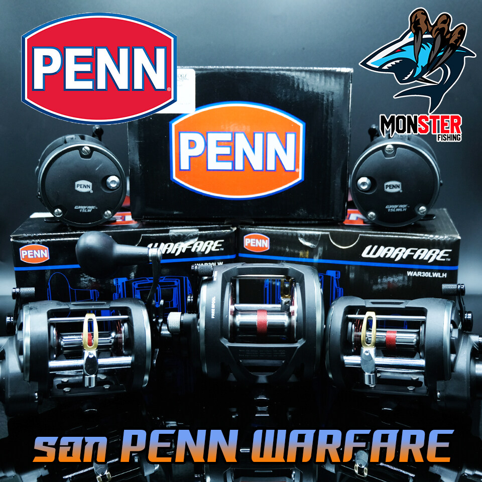 รอกตกปลา รอกทรอลลิ่ง เพ็นน์ วอร์แฟร์ PENN WARFARE WAR15/20/30 (มีทั้งหมุนซ้ายและหมุนขวา) ราคา 2,700 บาท*ส่งฟรี