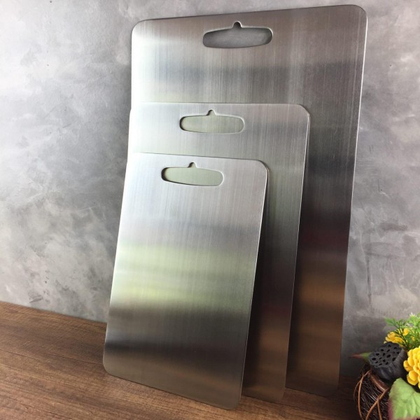 Twin Fishเขียงสเตนเลส ไซค์L 30x46cm.ผลิตจากสเตนเลสเกรดพิเศษ AISI 304 ปลอดสนิม #CBSS-L ราคา 1,093 บาท*ส่งฟรี