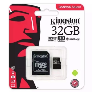 ภาพหน้าปกสินค้าKingston เมมโมรี่การ์ด 32GB SDHC/SDXC Class 10 UHS-I Micro SD Card with Adapter การ์ดหน่วยความจำพร้อมส่ง ที่เกี่ยวข้อง