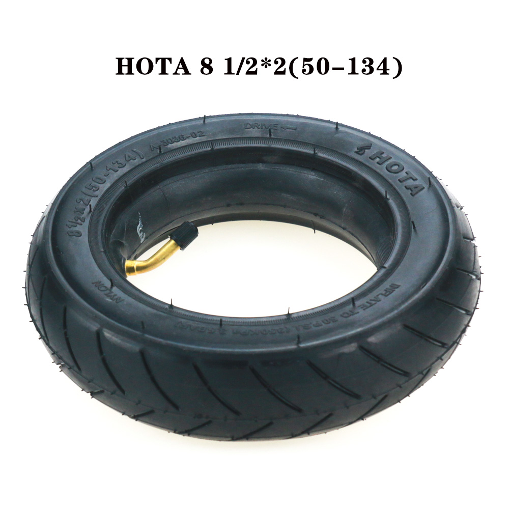 ยางนอกยางใน HOTA 8 1/2*2 50-134 Inner Tube and Tire with Curved Mouth/8.5 Inch for SWIFT M9 ZERO Scooter