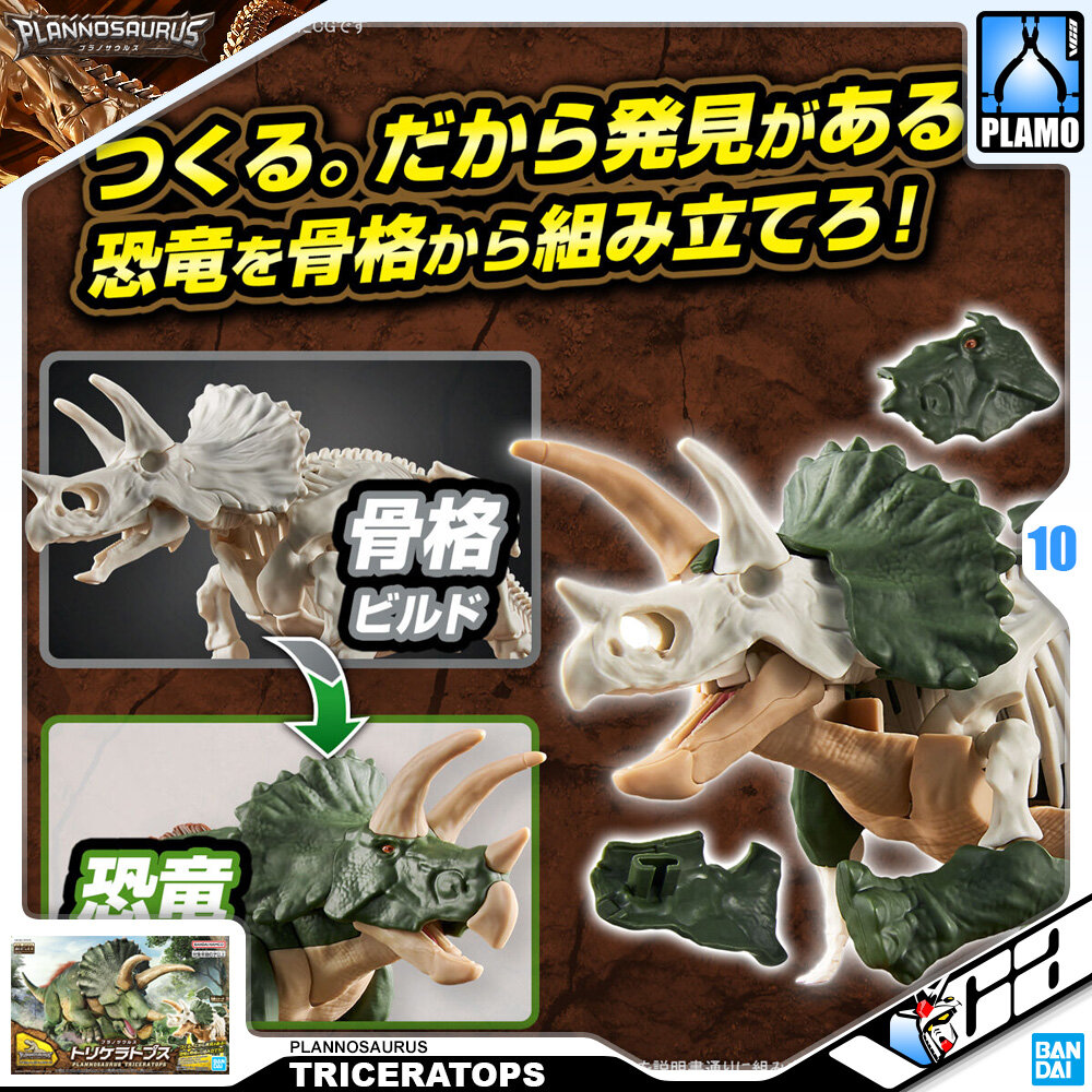 Bandai Plannosaurus Plamo Series TRICERATOPS