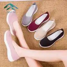 ภาพขนาดย่อของสินค้าMUM รองเท้าแฟชั่นผู้หญิง รองเท้าลำลอง รองเท้าผ้าใบเพื่อสุขภาพ รองเท้าผ้าใบแบบสลิปออน สไตล์สาวเกาหลี M735