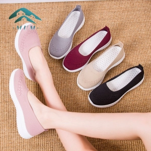 สินค้า MUM รองเท้าแฟชั่นผู้หญิง รองเท้าลำลอง รองเท้าผ้าใบเพื่อสุขภาพ รองเท้าผ้าใบแบบสลิปออน สไตล์สาวเกาหลี M735