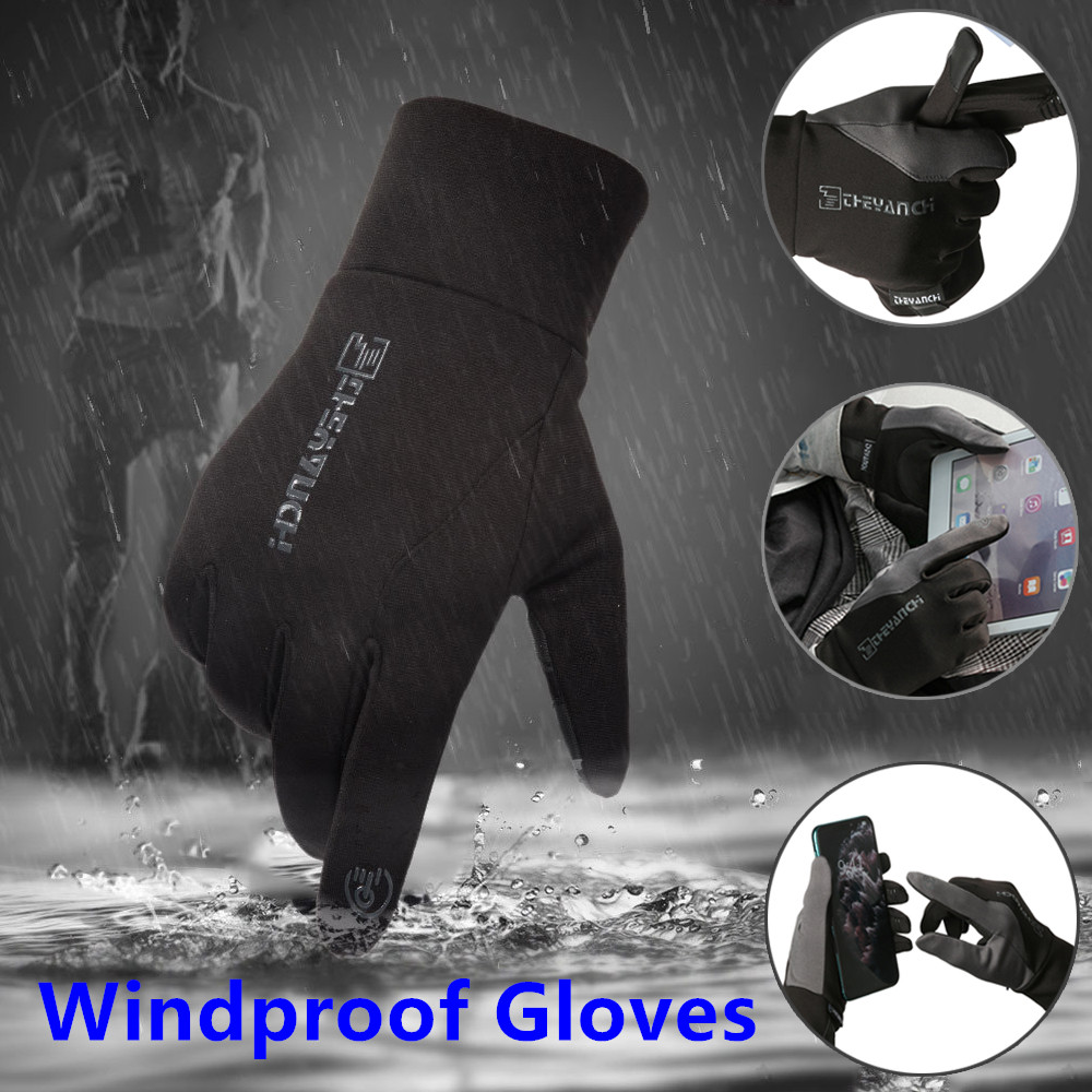 LJ5FD14O Men and Women Motorcycle Riding Waterproof Windproof Touch Screen Gloves Antiskid Thermal Mittens Outdoor Sports Gloves