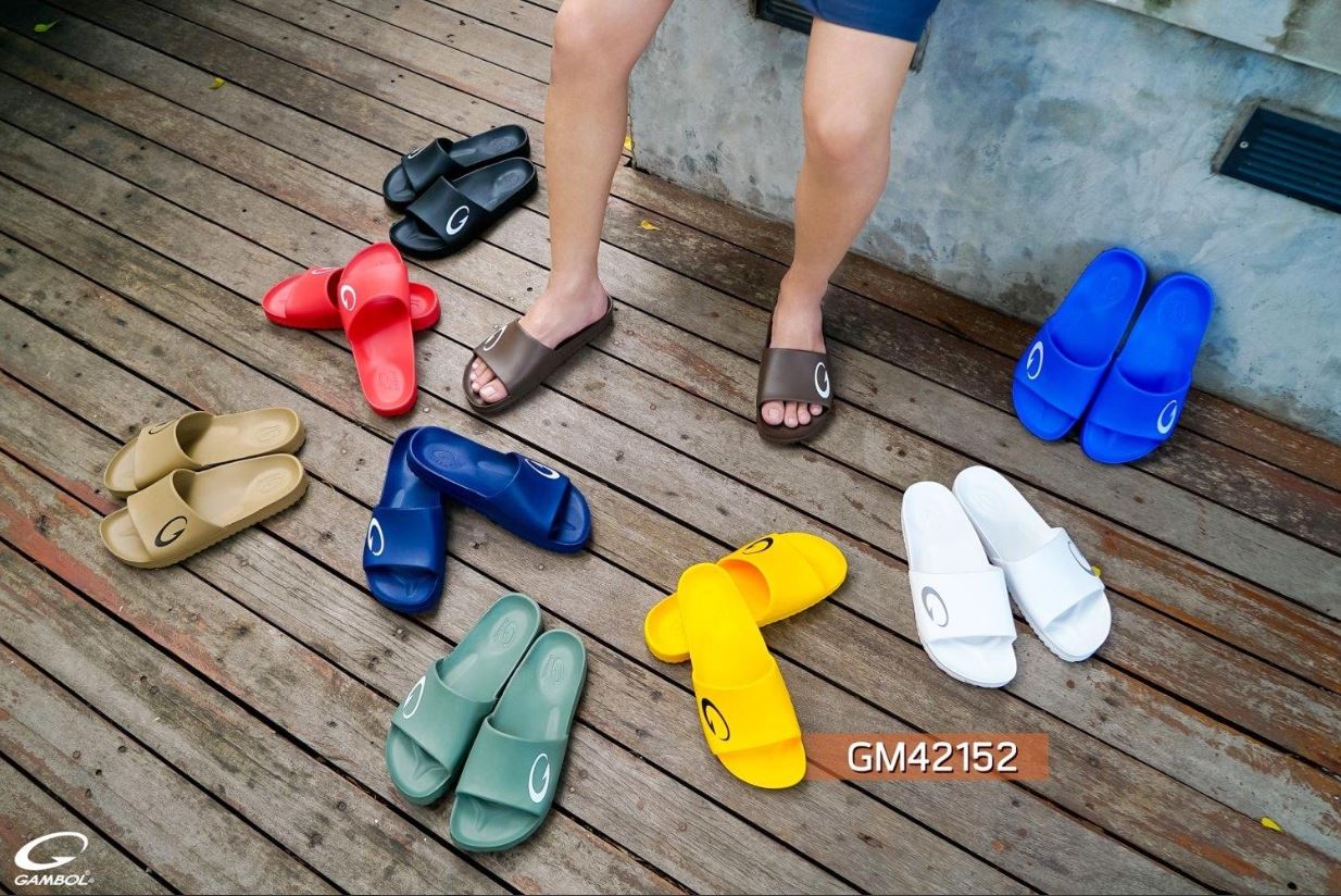รองเท้าแตะแบบสวม Gambol [42152 ถูกสุดในไทย size 4-9] ส่ง 23บ แกมโบล Flip-Flop ใส่สุดอย่าหยุดซ่า ชาย หญิง รองเท้า gambol GM42152/GW42152 ของแท้ ไม่รับคืน NO Refund