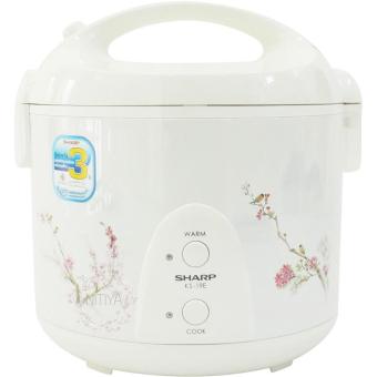 หม้อข้าว รุ่นเดอลุกซ์1.8ลิตร ลายดอกเหมย รุ่น SHARP KS-19E.PL (White) หม้อข้าว รุ่นเดอลุกซ์1.8ลิตร ลายดอกเหมย รุ่น SHARP KS-19E.PL (White)