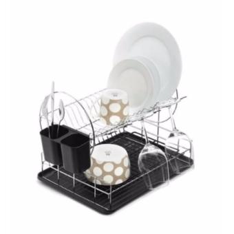ประกาศขาย ที่คว่ำจาน 2 ชั้น Dish Rack พร้อมที่คว่ำแก้วและที่ใส่ช้อน ส้อม มีด ขนาด 47 x 32 x 32.5 ซม. ลดราคา ที่คว่ำจาน 2 ชั้น Dish Rack พร้อมที่คว่ำแก้วและที่ใส่ช้อน ส้อม มีด ขนาด 47 x 32 x 32.5 ซม.