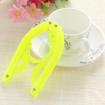 5pcs Foldable clothes drying rack Foldable hanger Plastic Hanger - intl