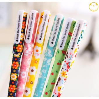 ขายด่วน ปากกาเจลเกาหลีชุดลายดอกไม้/กล่อง 6ชิ้น/หมึกดำ ต้องการขาย ปากกาเจลเกาหลีชุดลายดอกไม้/กล่อง 6ชิ้น/หมึกดำ