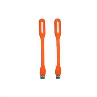 Ampko USB LED light โคมไฟ LED USB ปรับได้ 2 ชิ้น รุ่น FUEL04ORANGE( สีส้ม )