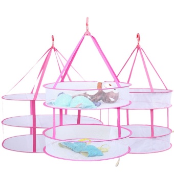 blackhorse Foldable Layer Hanging Dry Rack Clothes Laundry Drying Rack - Love - intl