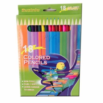 Colored Pencils ดินสอสีไม้ 18สี (1กล่อง) Colored Pencils ดินสอสีไม้ 18สี (1กล่อง)
