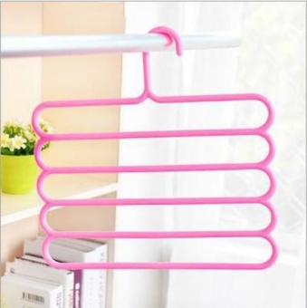 Creative Home Multi - Functional 5 - Layer Hanging Pants Racks Wardrobe Towel Racks Pallets - intl