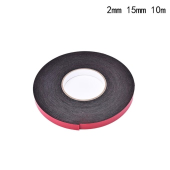 Double Sided Sticky Black Foam Sponge Tape For Phone Screen DustProof Seal 2mm*15mm*10m - intl